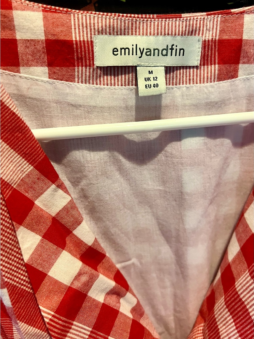 emilyandfin Red plaid  Women’s Dress